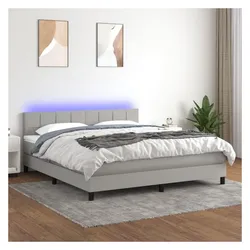 vidaXL, Boxspringbett, Vabeles (Block mit Quadraten) (160 x 200 cm)