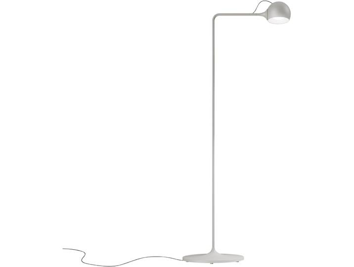 Designer-Stehlampe Artemide Ixa Aluminium/ Stahl weiss/grau H: 105.3 cm, 9W LED - LED- LED Energiesparlampe