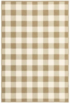 The Gray Barn Style Haven Gingham Check Indoor/Outdoor Area Rug..