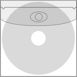100 CD-Tasche, 126 x 126 mm, unten eckig, 100 Stück, PP, transparent