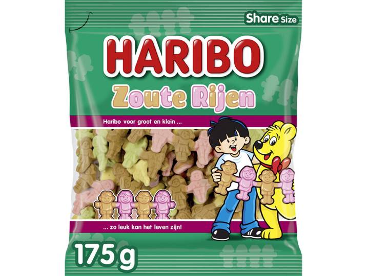 Haribo Zoute Rijen - 175 g