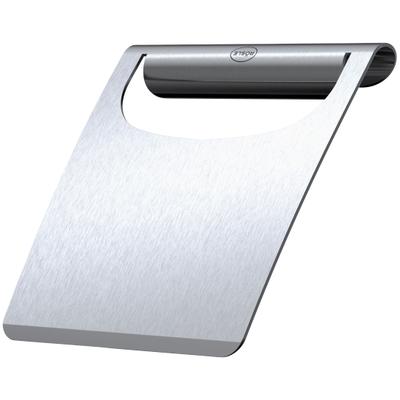 Grillspachtel RÖSLE "Plancha, 25433", silber (silberfarben), B:14cm H:2,5cm, Edelstahl 18/10, Küchenpaletten, zum Wenden von Grillgut und Reinigen von Grillplatten