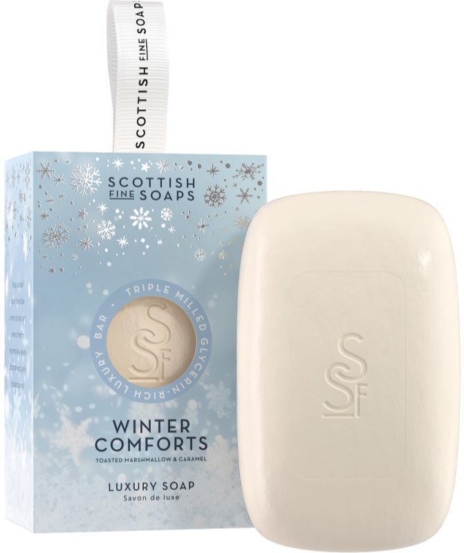 Scottish Fine Soaps Winter Comforts bar soap fragrance Toasted Marshmallow & Caramel 150 g