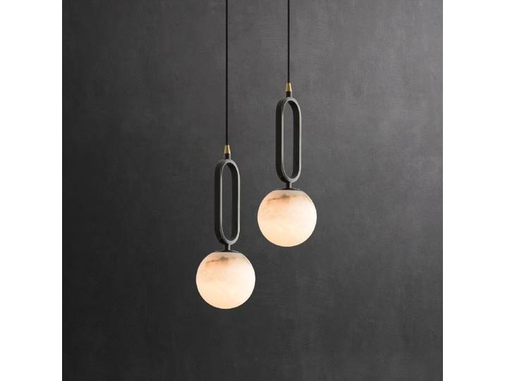 Lampe suspendue en marbre au design moderne, luminaire décoratif de plafond, idéal pour un salon, une chambre à coucher, un hôtel ou une chambre à coucher, décoration de la maison