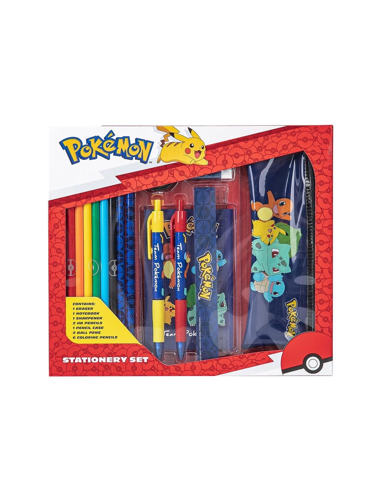 Pokemon POKÉMON Schreibwaren-Bumper-Set mit Federmäppchen 1616068-25SPOK311SET