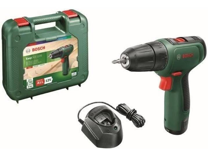 Perceuse-visseuse sans fil Bosch - EasyDrill 1200 (Fournie avec 2 batteries 12V-1\,5Ah + chargeur)