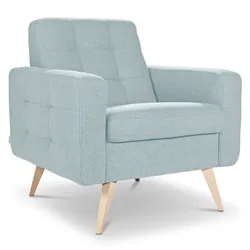 Exxpo by Gala Sessel Nappa Stoff Blau Aqua