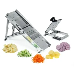 Louis Tellier - Hobel Typ Mandoline Edelstahl professionell mit Schlitten -  3 & 10 mm -  20638CHB