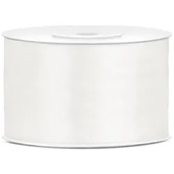 25x Satinband, creme, 38mm/25m