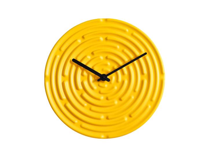 raawii - Horloge murale Minos - Jaune - Faïence émaillée - Designer Manon Novelli