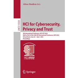 HCI for Cybersecurity, Privacy and Trust, Fachbücher