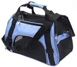 Uplifted Goods Portable Mesh Pet Carrier Bag blue s