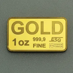 Goldbarren 1oz Feingoldbarren (Querformat)
