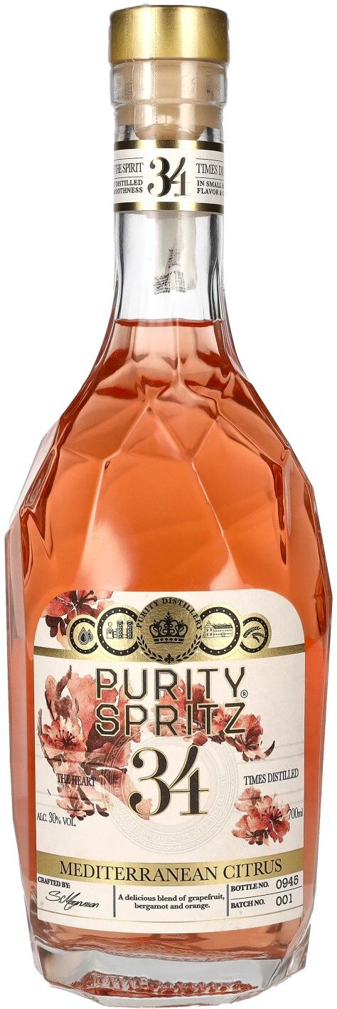 Purity Vodka & Gin Purity SPRITZ 34 Times Distilled Mediterranean Citrus 30% Vol. 0,7l