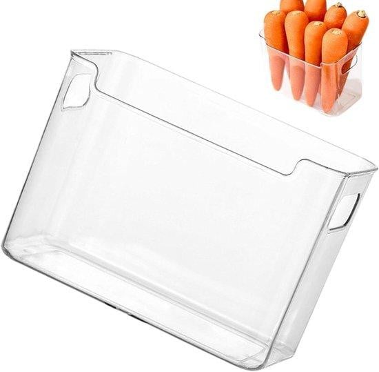 WAN Koelkast Organizers - Transparante Opbergbakken voor in de Keuken - Stapelbaar - 1 stuk