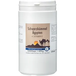 Schwarzkümmel Ägypten + Vitamin E 1000 St Kapseln