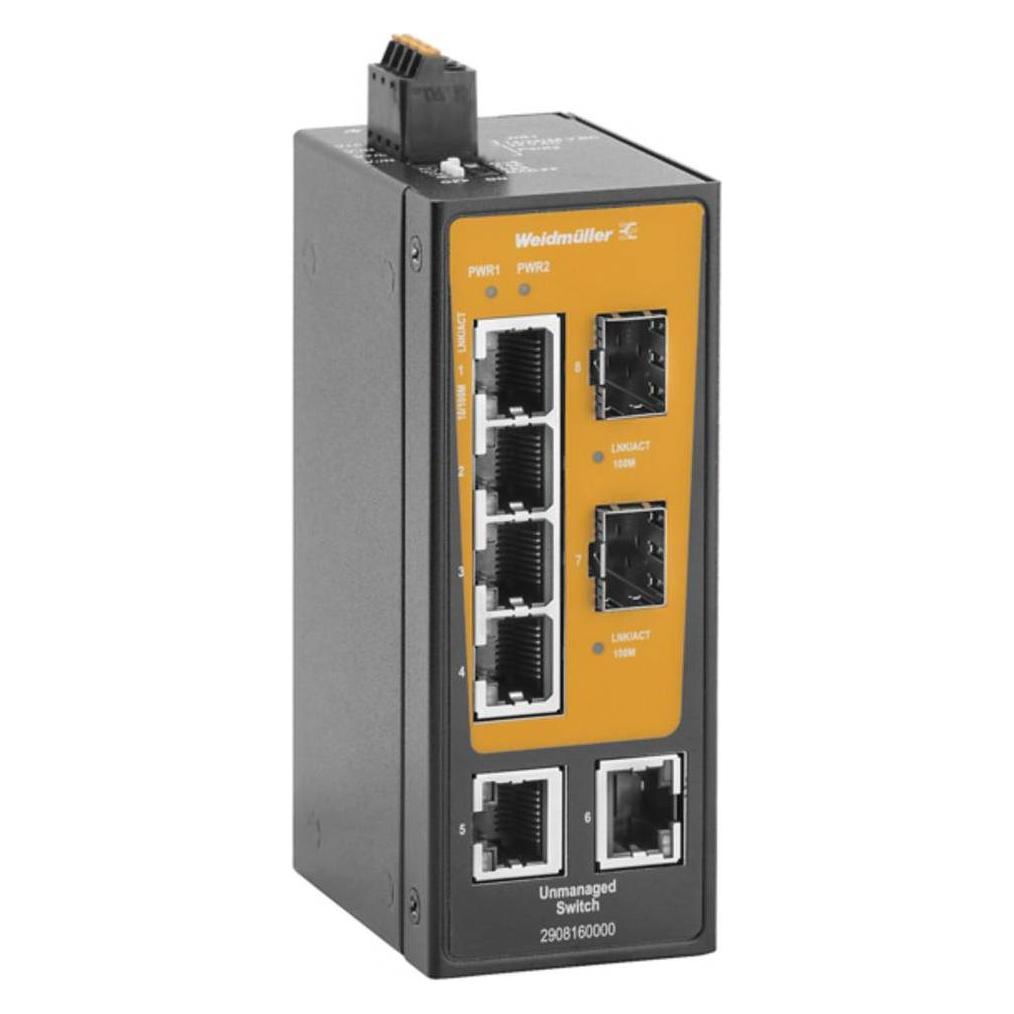 Weidmüller Netzwerk-Switch unmanaged (6 Ports) (2908160000)