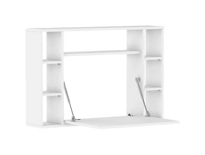 Support de Bureau Pliable MUSE Domestique Ordinateur Pliant Blanc Mat/Blanc Brillant