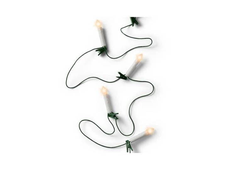 Lumineo lichtsnoer kaarsen warm wit - 30 leds