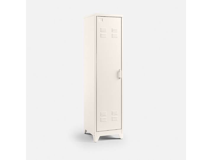 LA REDOUTE Armoire vestiaire 1 porte en métal acier, Hiba Beige Galet