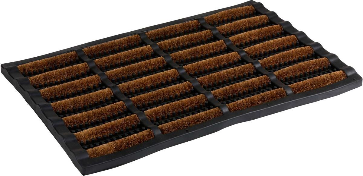 Fussmatte "Arti Casa 40 cm x 60 cm", braun (schwarz), B:40cm L:60cm, Kokos, Kunststoff, Polyester, Teppiche, Fussmatte schwarz B : 40cm 1 Stk., L: 60cm