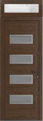 VDOMDOORS Manux 8113 Walnut uPVC Exterior Door