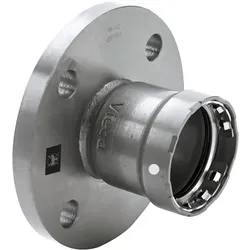 Viega, Rohrverbindungstechnik, Megapress S-Flanschübergang, DN 32, n 4 Stahl unlegiert, Zink-Nickel-Beschichtung Modell 4359