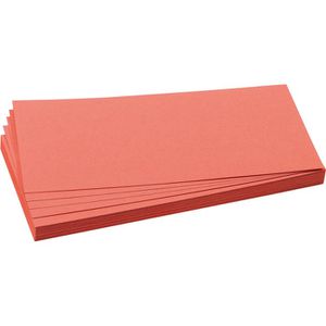 Franken Moderationskarten UMZ 1020 07, 500 Stück, rechteckig, rot, 9,5 x 20,5 cm