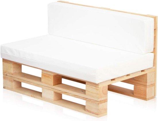 Famanu Loungebank Set mit Kissen für Außen - Naturholz