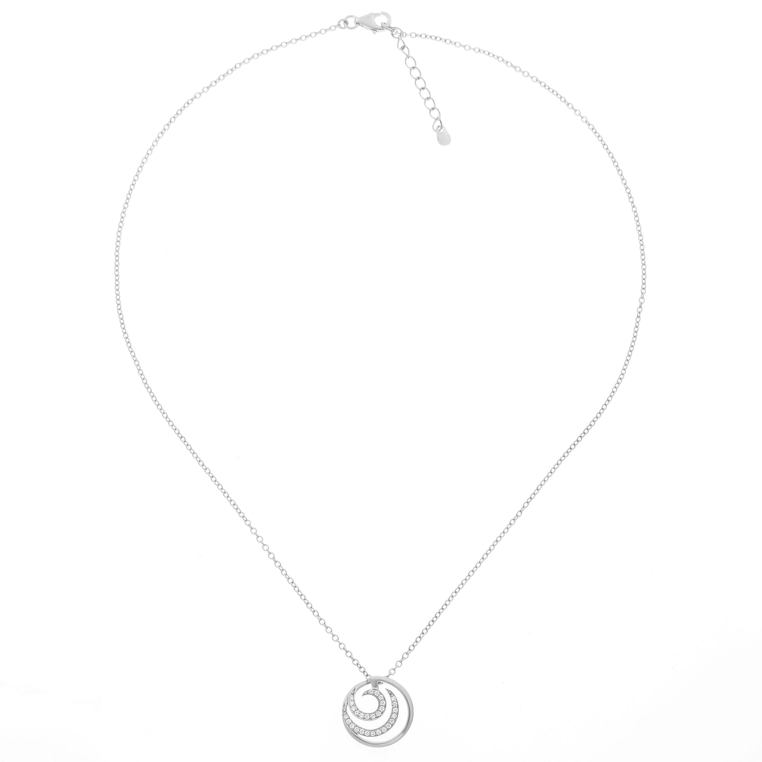 Orphelia 'Elaine' Dames 925 Sterling Zilveren Ketting met Hanger - Zilver ZH-7084