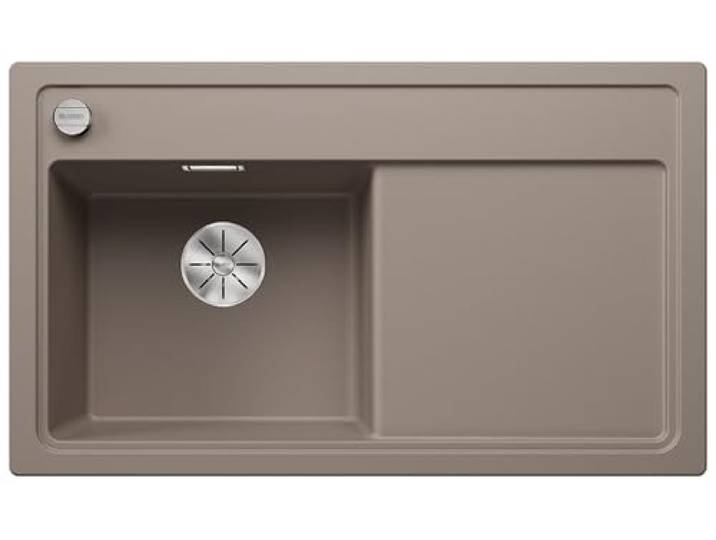 BLANCO ZENAR 45 S Granitspüle aus SILGRANIT tartufo Hauptbecken links [86x51x20,2 cm] für 45 cm breite Unterschränke Hauptbecken links Reinigungsfreundlich Großes Becken