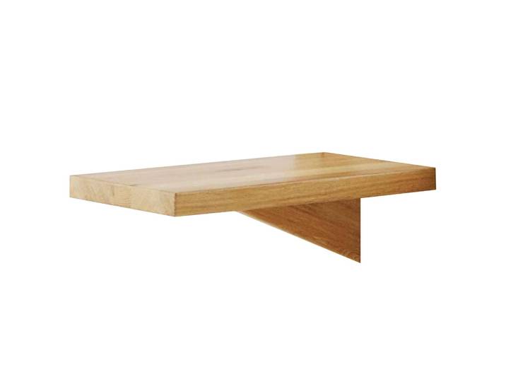 Nachttischablage Albon 40 x 2 x 35cm Braun/Wildeiche