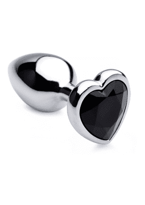 XR Brands Plug Anal Coeur Noir - Small