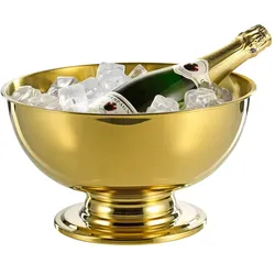 Esmeyer Champagner-Kühler PORTLAND, Edelstahl, 5 ltr. mit goldener PVD-Beschichtung