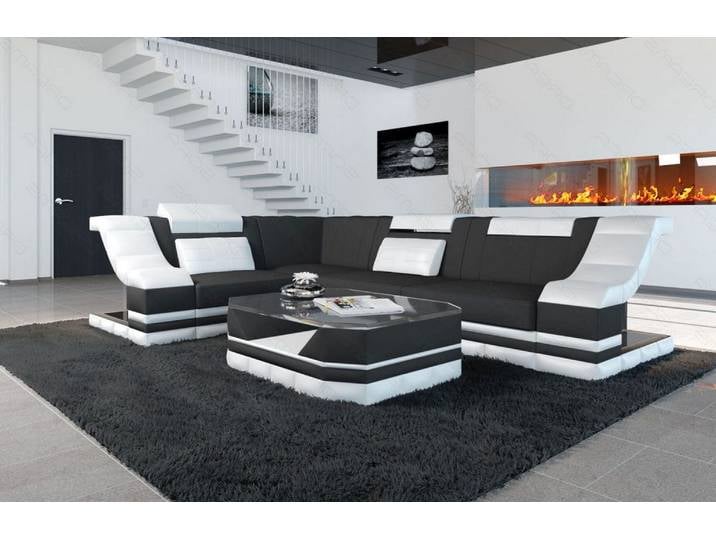 Stoff Ecksofa Bianchi L-Form