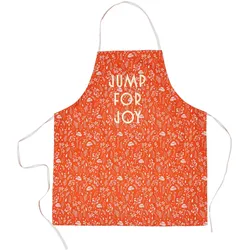 RICE Schürze Fall Print aus Baumwolle, L83 x B70cm, orange