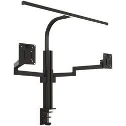 unilux Monitorarm- und Tischleuchten-Set »Axio & Strata« grau