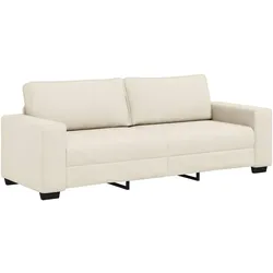 vidaXL | Sofa | mit Kissen mit Kissen Beige 221 x 77 x 82 cm Leinen