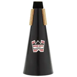 Denis Wick Straight Mute, Blasinstrument Zubehör, Schwarz