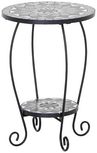 Siena Garden J53794 Como Blumenständer Stahl mit Mosaikoptik