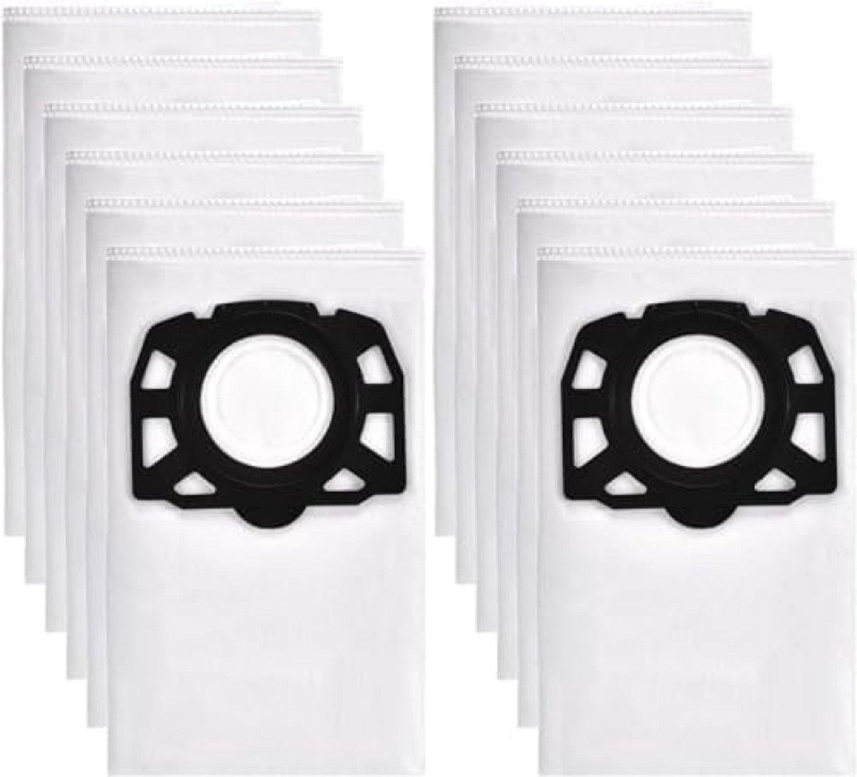 PromoHome 12 stuks stofzuigzakken compatibel met Kärcher WD-serie voor WD 2 Plus, WD 3 en WD 3