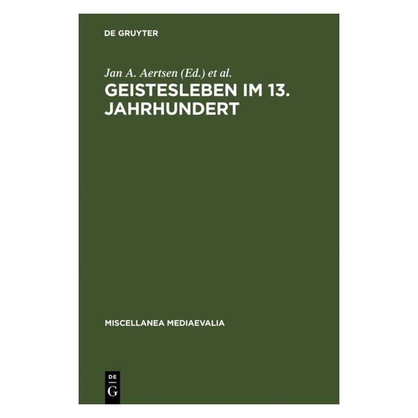 De Gruyter Geistesleben im 13. Jahrhundert (Deutsch, Hardcover) (61509394)