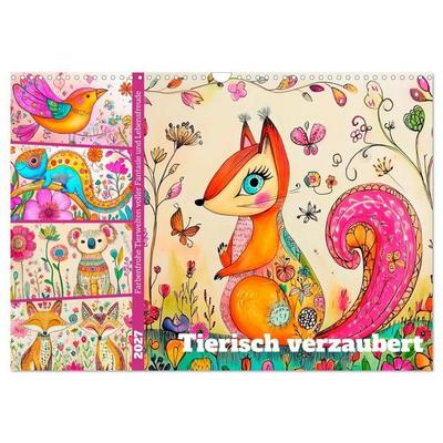 Tierisch verzaubert (Wandkalender 2027 DIN A3 quer), CALVENDO Monatskalender