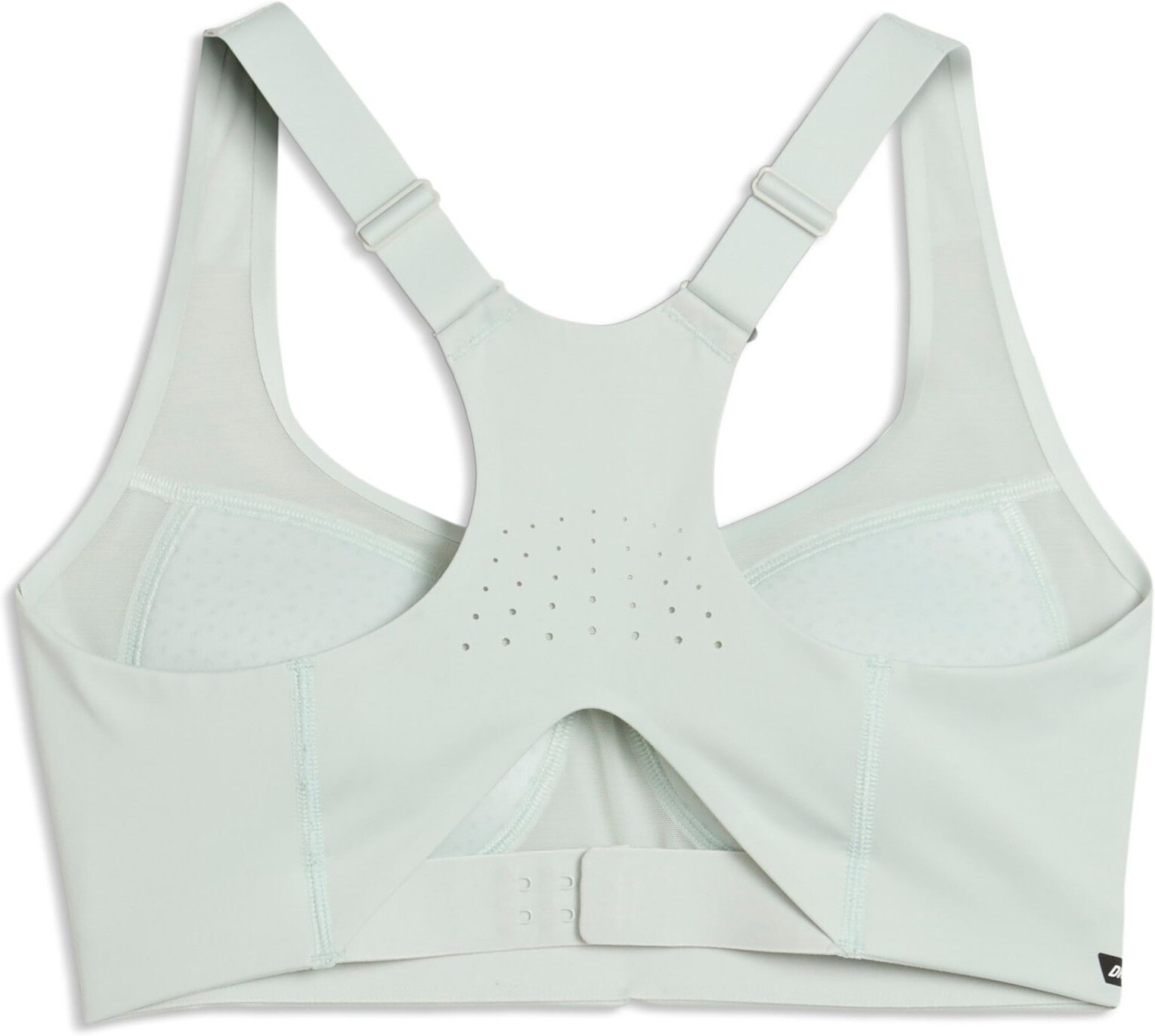Sport-BH PUMA "PWRMODE BRA - HIGH", Damen, Gr. XL, N-Gr, weiss (crme de mint), Interlock, Obermaterial: 71% Polyester, 29% Elasthan, schmal, BHs Sport-BH, schmale Passform, für Fitness-Training, sportlicher Stil crme de mint XL, N-Gr