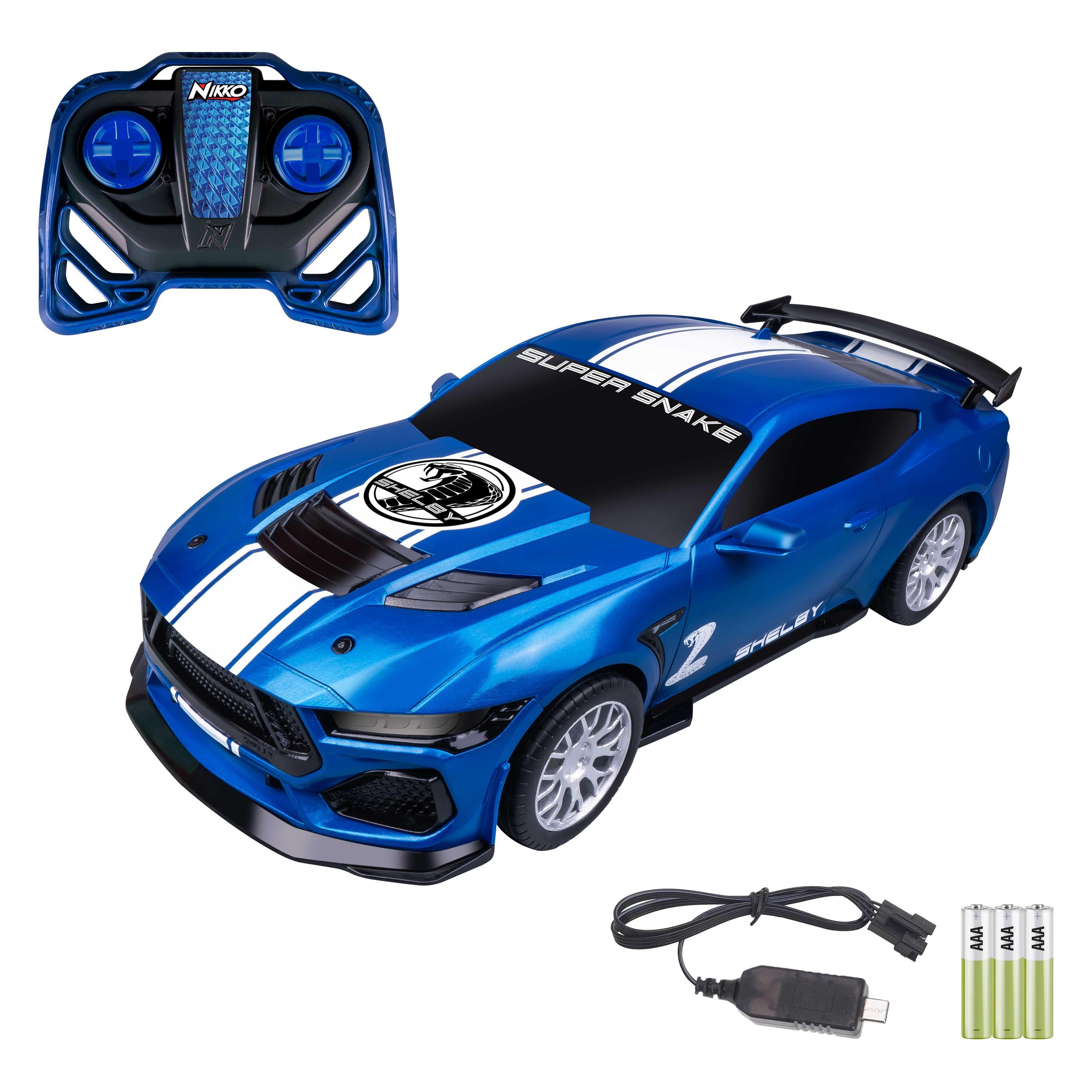 Nikko Shelby RC 1:10 Scale 2025 Shelby Super Snake (blue USB) (10761)