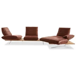 KOINOR Ecksofa Marilyn Leder Beige Muskat