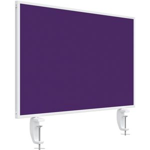 Magnetoplan Tischtrennwand VarioPin, 1108011, violett, Akustik-Trennwand mit Whiteboard & Filzbezug, 80 x 50cm