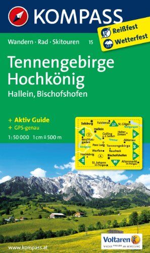 Tennengebirge - Hochkönig - Hallein - Bischofshofen 1 : 50 000: Wandern, Rad, Skirouten. GPS-genau - Preis vom 17.10.2026 19:25:27 h