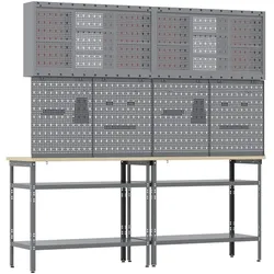 vidaXL, Werkbank + Arbeitsbock, Werkbank (55 cm, 200 cm)