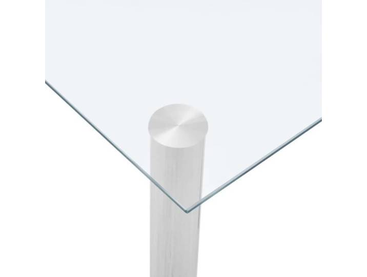 Table à dîner Transparent 120x60x75 cm Verre trempé